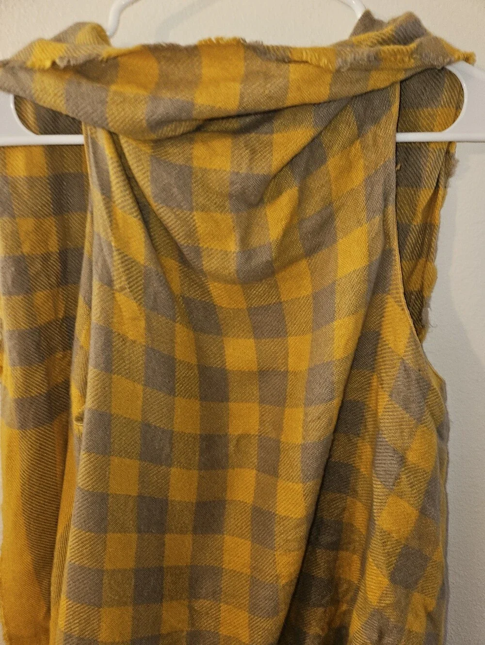 Vintage Womans Plaid Vest One Size